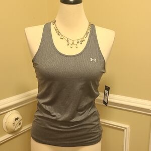 Under Armour Gray Fitted Tank Top with Racerback
